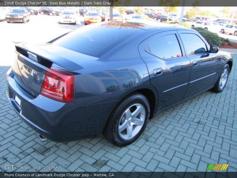 Steel Blue Metallic / Dark Slate Gray 2008 Dodge Charger SE