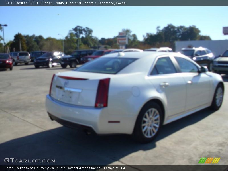 White Diamond Tricoat / Cashmere/Cocoa 2010 Cadillac CTS 3.0 Sedan