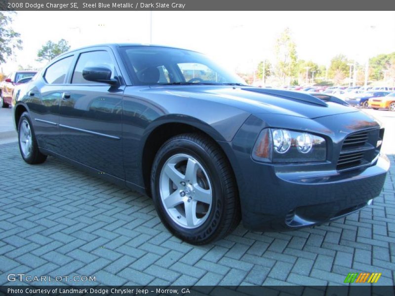 Steel Blue Metallic / Dark Slate Gray 2008 Dodge Charger SE