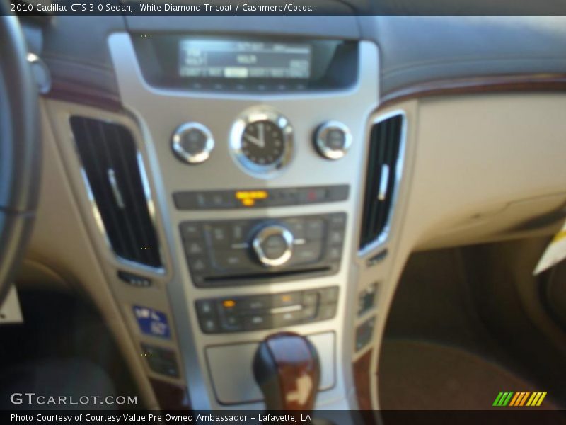 White Diamond Tricoat / Cashmere/Cocoa 2010 Cadillac CTS 3.0 Sedan