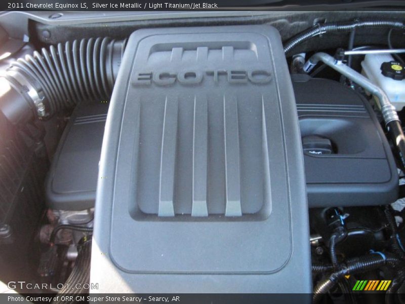 Silver Ice Metallic / Light Titanium/Jet Black 2011 Chevrolet Equinox LS