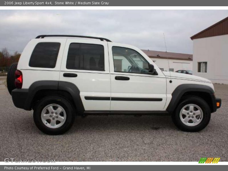 Stone White / Medium Slate Gray 2006 Jeep Liberty Sport 4x4