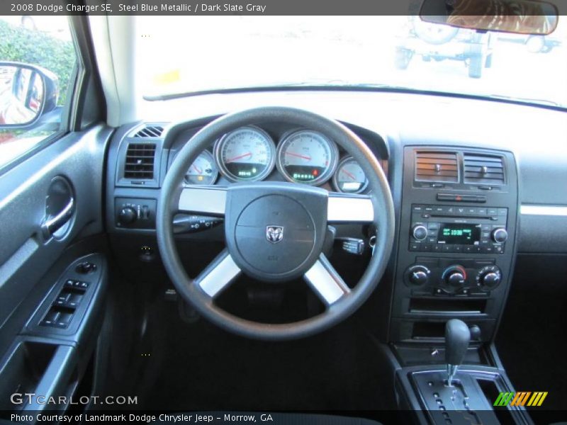 Steel Blue Metallic / Dark Slate Gray 2008 Dodge Charger SE