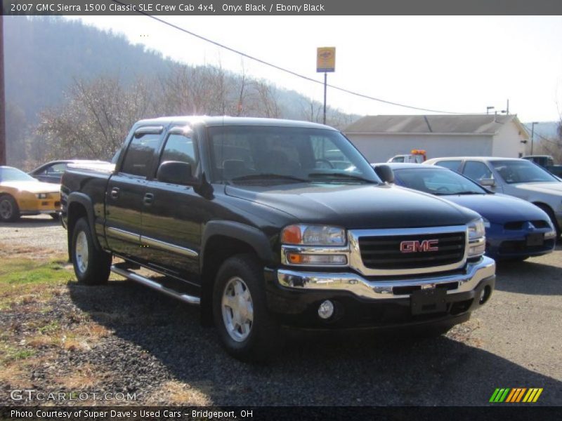 Onyx Black / Ebony Black 2007 GMC Sierra 1500 Classic SLE Crew Cab 4x4