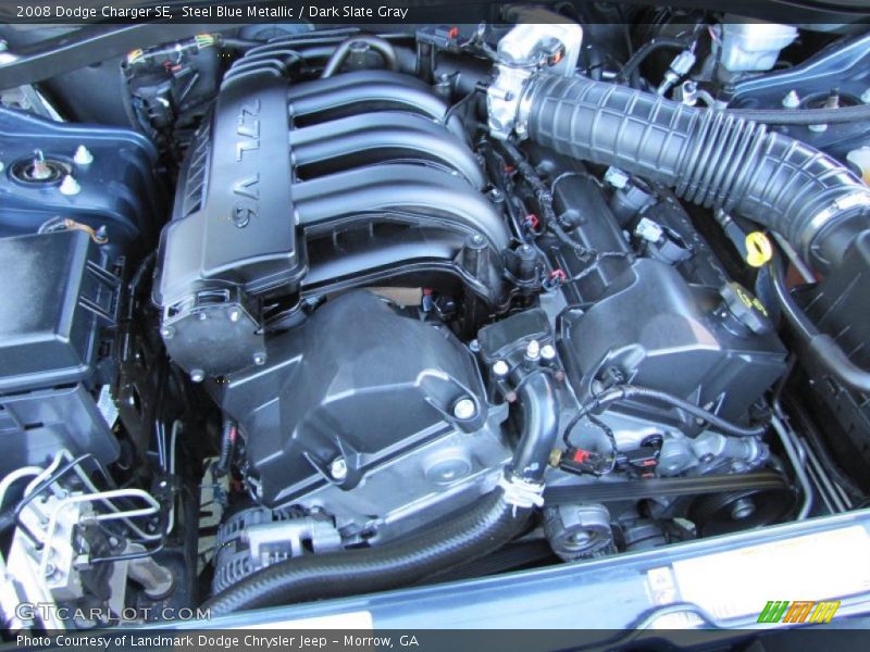 Steel Blue Metallic / Dark Slate Gray 2008 Dodge Charger SE