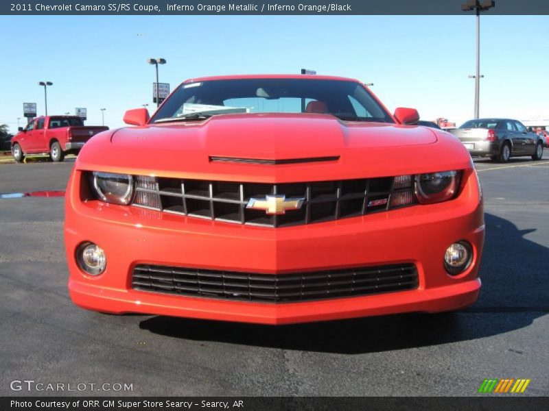Inferno Orange Metallic / Inferno Orange/Black 2011 Chevrolet Camaro SS/RS Coupe