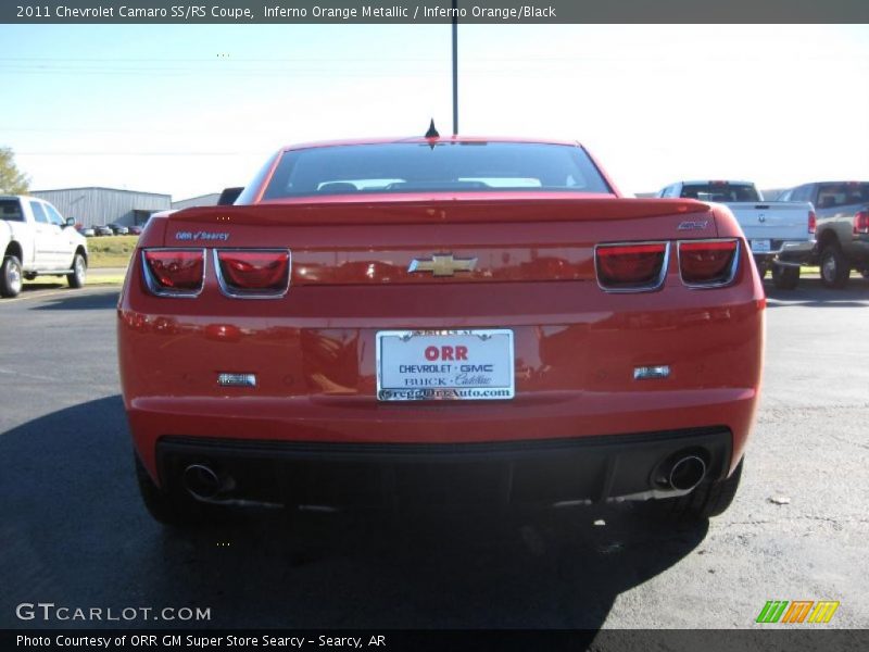 Inferno Orange Metallic / Inferno Orange/Black 2011 Chevrolet Camaro SS/RS Coupe