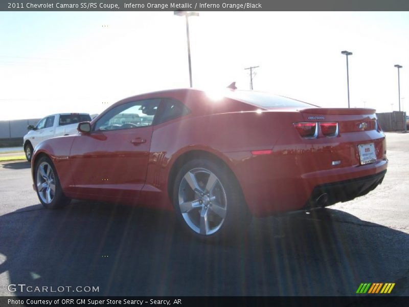 Inferno Orange Metallic / Inferno Orange/Black 2011 Chevrolet Camaro SS/RS Coupe