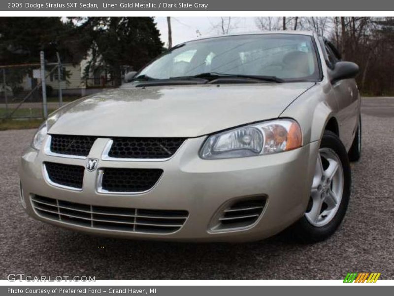 Linen Gold Metallic / Dark Slate Gray 2005 Dodge Stratus SXT Sedan