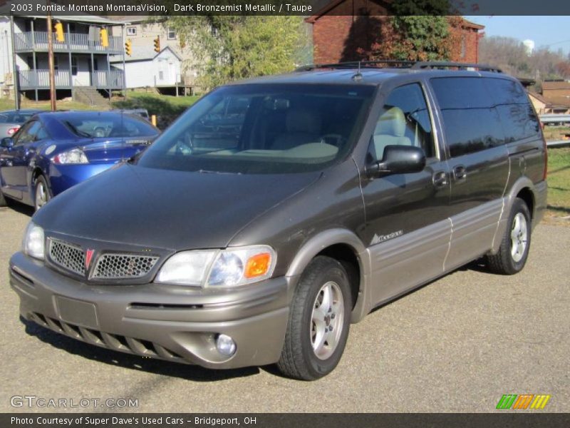 Dark Bronzemist Metallic / Taupe 2003 Pontiac Montana MontanaVision