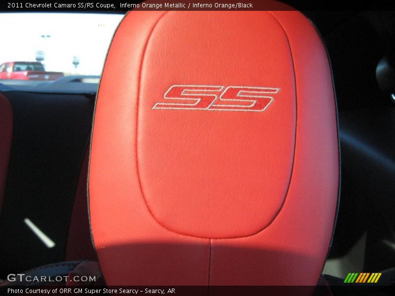 Inferno Orange Metallic / Inferno Orange/Black 2011 Chevrolet Camaro SS/RS Coupe