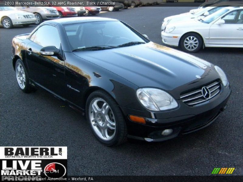 Black / Charcoal 2003 Mercedes-Benz SLK 32 AMG Roadster