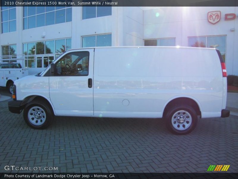 Summit White / Neutral 2010 Chevrolet Express 1500 Work Van