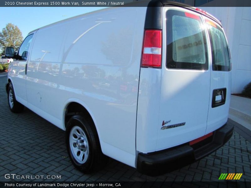 Summit White / Neutral 2010 Chevrolet Express 1500 Work Van