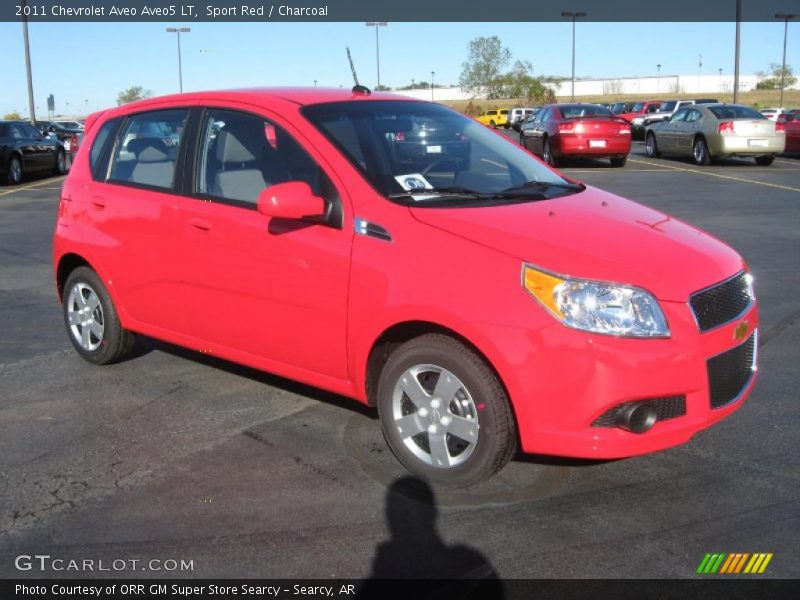 Sport Red / Charcoal 2011 Chevrolet Aveo Aveo5 LT