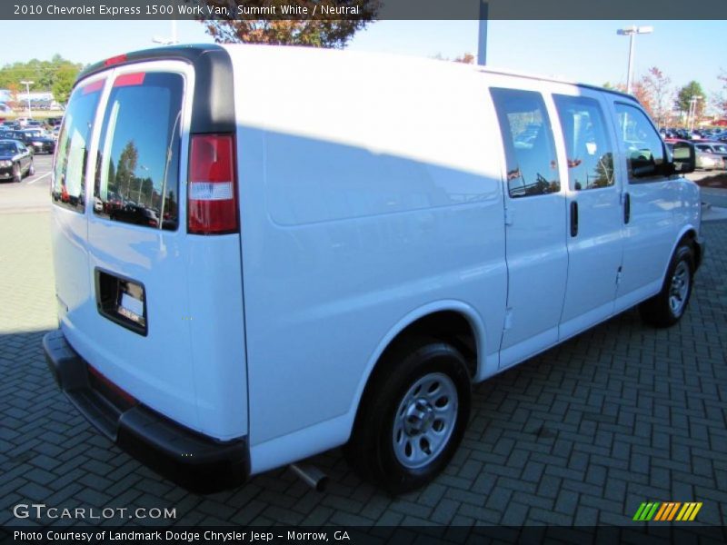 Summit White / Neutral 2010 Chevrolet Express 1500 Work Van