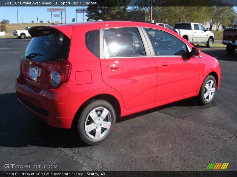 Sport Red / Charcoal 2011 Chevrolet Aveo Aveo5 LT
