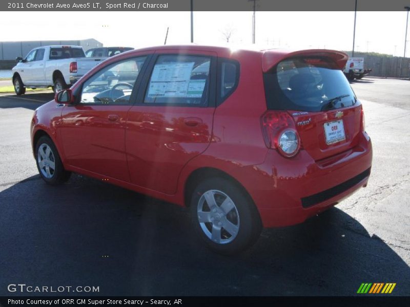 Sport Red / Charcoal 2011 Chevrolet Aveo Aveo5 LT