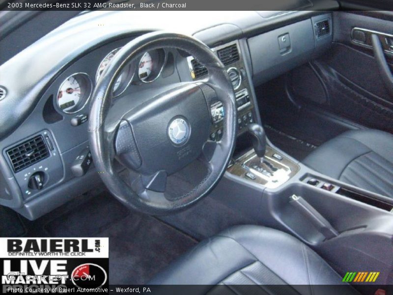 Black / Charcoal 2003 Mercedes-Benz SLK 32 AMG Roadster