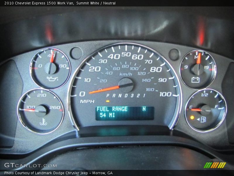 Summit White / Neutral 2010 Chevrolet Express 1500 Work Van