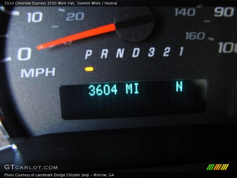 Summit White / Neutral 2010 Chevrolet Express 1500 Work Van