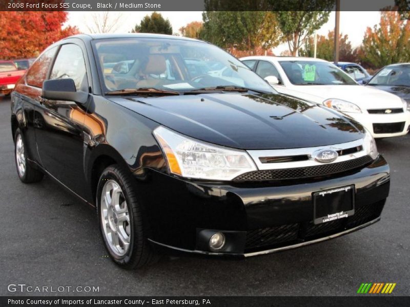 Black / Medium Stone 2008 Ford Focus SES Coupe