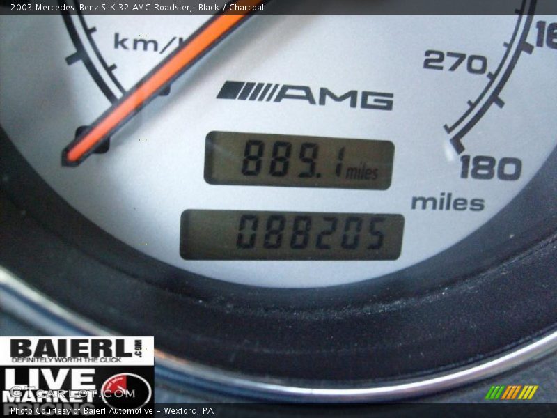 Black / Charcoal 2003 Mercedes-Benz SLK 32 AMG Roadster