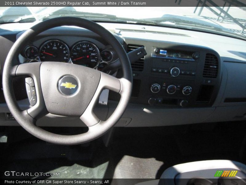Summit White / Dark Titanium 2011 Chevrolet Silverado 2500HD Regular Cab