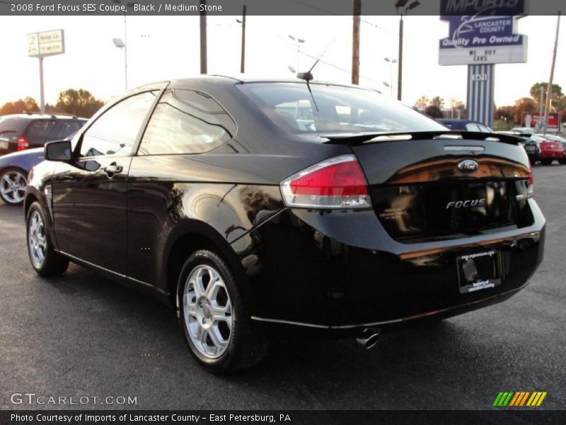Black / Medium Stone 2008 Ford Focus SES Coupe