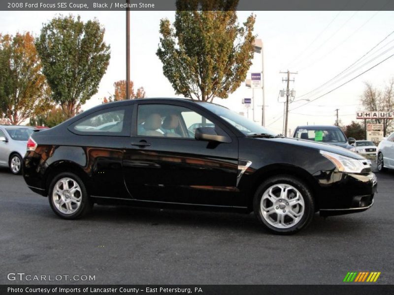 Black / Medium Stone 2008 Ford Focus SES Coupe