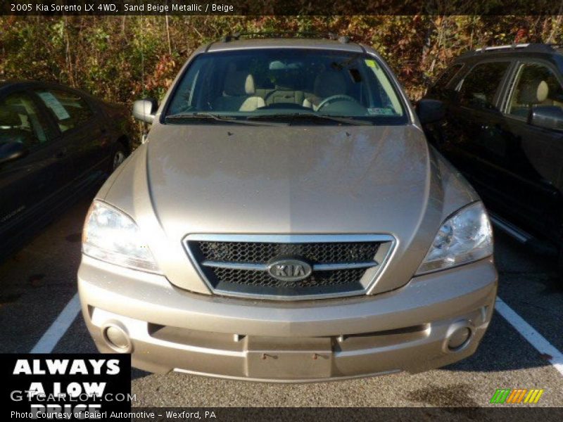 Sand Beige Metallic / Beige 2005 Kia Sorento LX 4WD