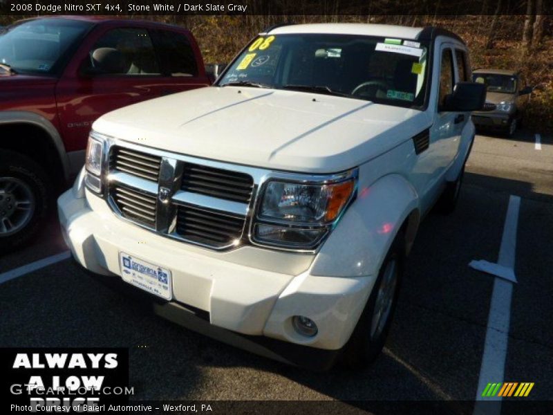Stone White / Dark Slate Gray 2008 Dodge Nitro SXT 4x4