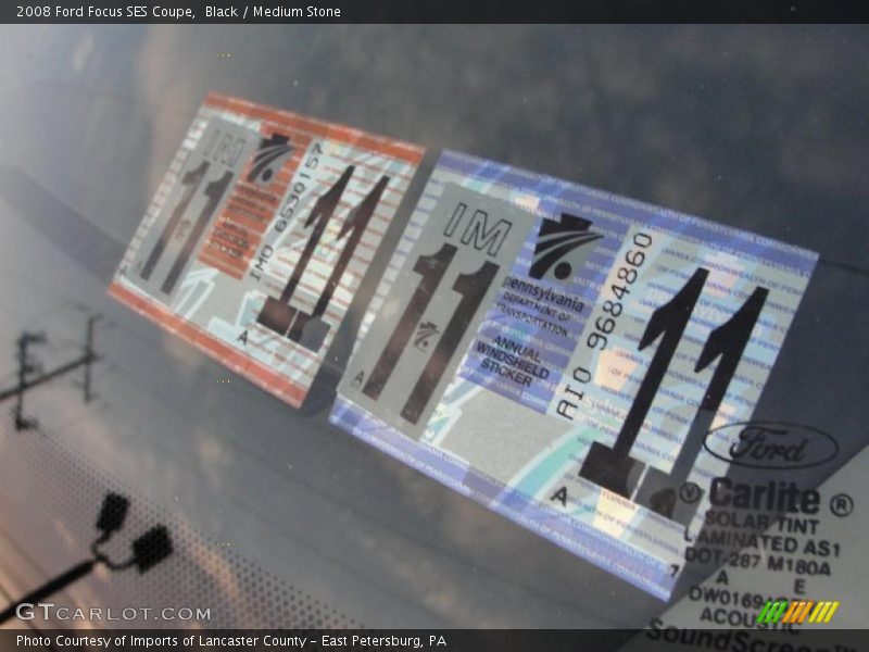 Black / Medium Stone 2008 Ford Focus SES Coupe