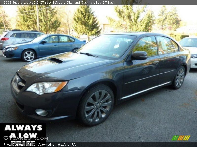 Diamond Gray Metallic / Off Black 2008 Subaru Legacy 2.5 GT spec.B Sedan