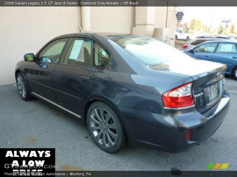 Diamond Gray Metallic / Off Black 2008 Subaru Legacy 2.5 GT spec.B Sedan