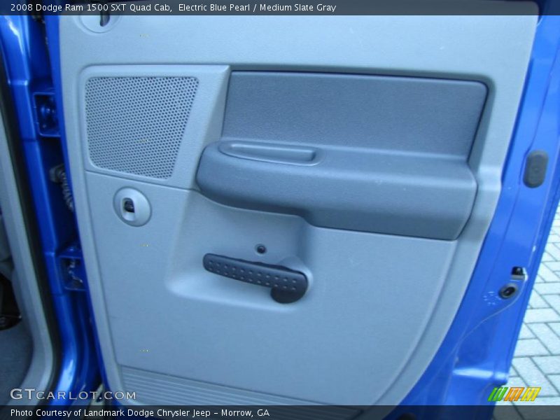 Electric Blue Pearl / Medium Slate Gray 2008 Dodge Ram 1500 SXT Quad Cab