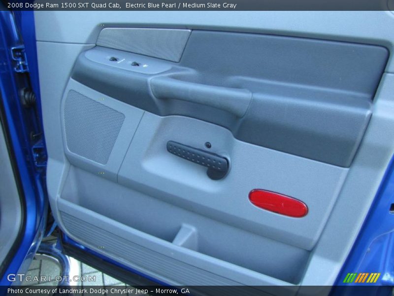 Electric Blue Pearl / Medium Slate Gray 2008 Dodge Ram 1500 SXT Quad Cab
