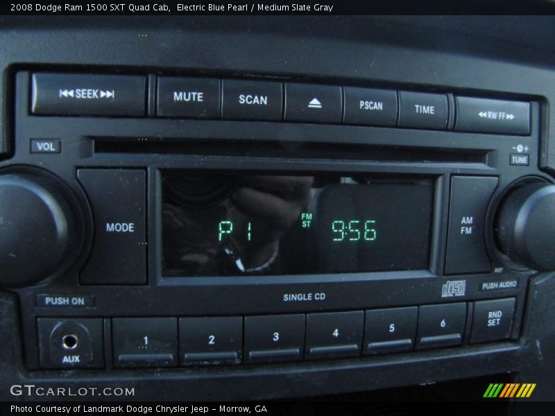 Electric Blue Pearl / Medium Slate Gray 2008 Dodge Ram 1500 SXT Quad Cab