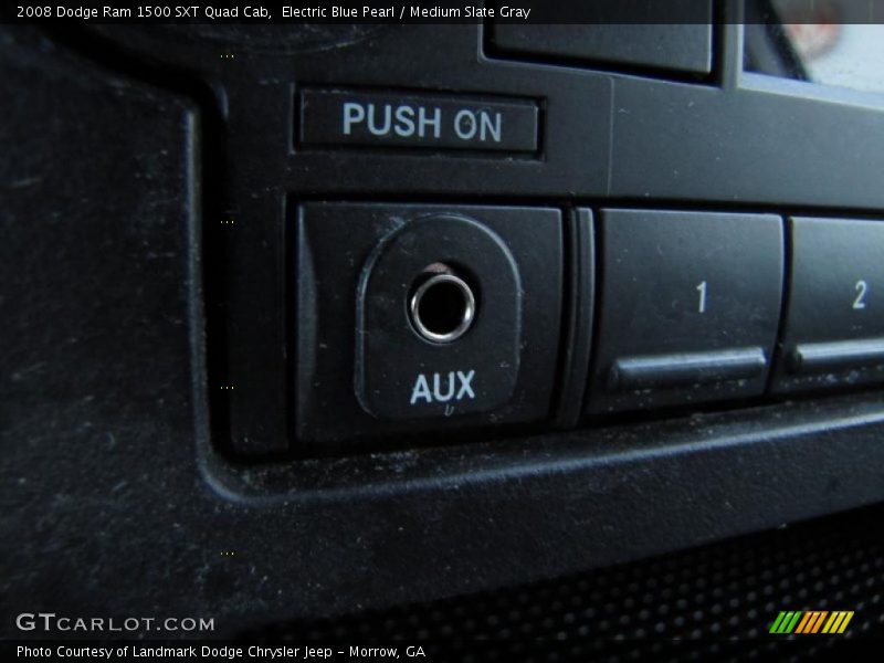 Electric Blue Pearl / Medium Slate Gray 2008 Dodge Ram 1500 SXT Quad Cab