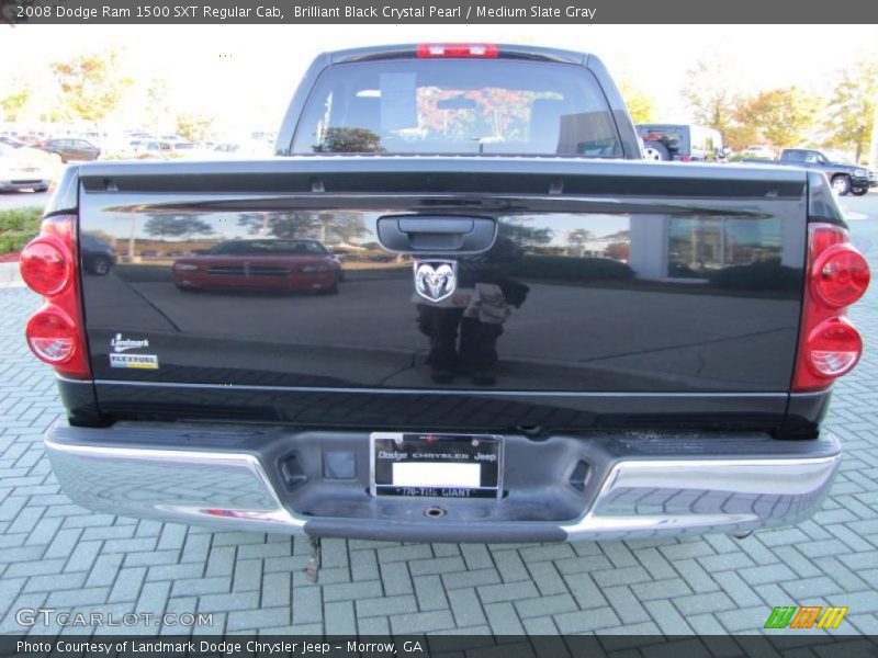 Brilliant Black Crystal Pearl / Medium Slate Gray 2008 Dodge Ram 1500 SXT Regular Cab