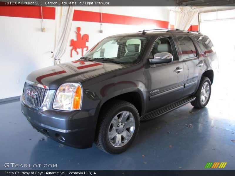 Carbon Black Metallic / Light Titanium 2011 GMC Yukon SLT