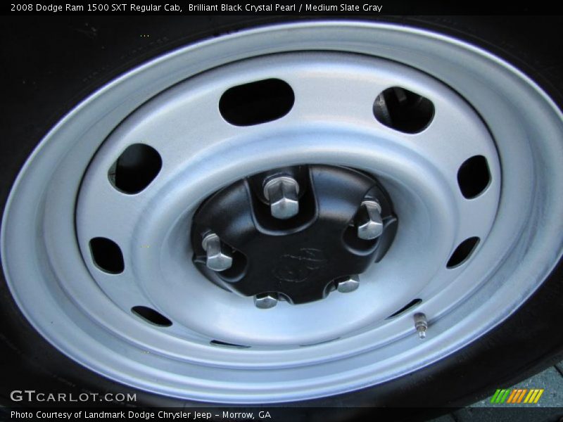 Brilliant Black Crystal Pearl / Medium Slate Gray 2008 Dodge Ram 1500 SXT Regular Cab