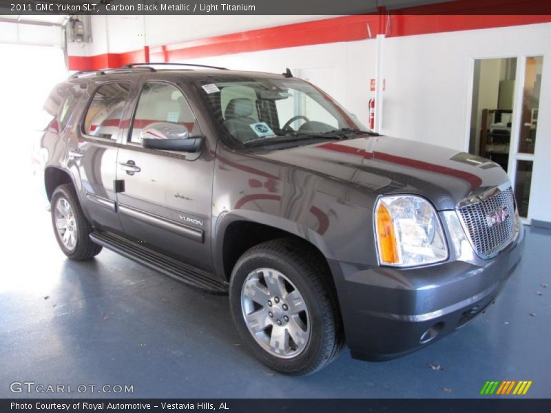 Carbon Black Metallic / Light Titanium 2011 GMC Yukon SLT