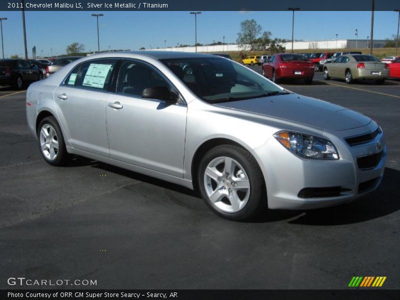 Silver Ice Metallic / Titanium 2011 Chevrolet Malibu LS