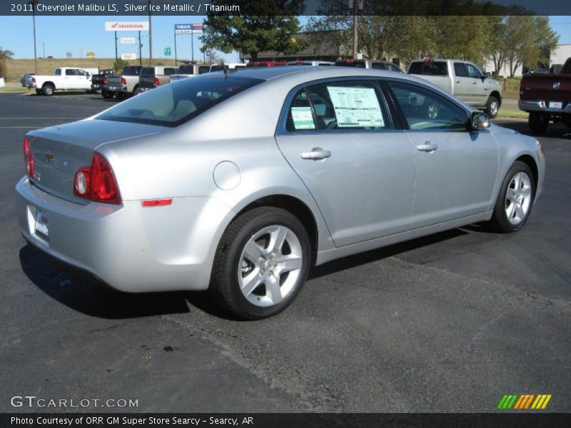 Silver Ice Metallic / Titanium 2011 Chevrolet Malibu LS