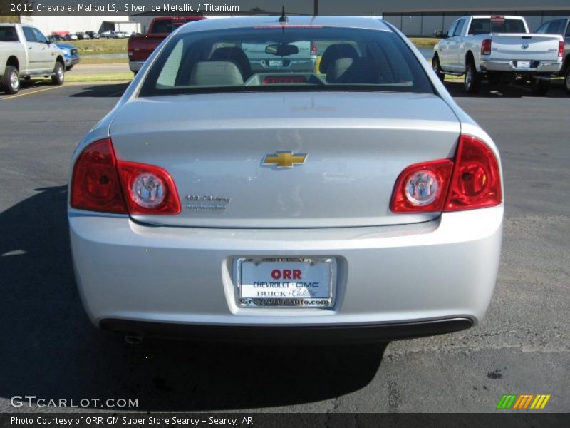 Silver Ice Metallic / Titanium 2011 Chevrolet Malibu LS