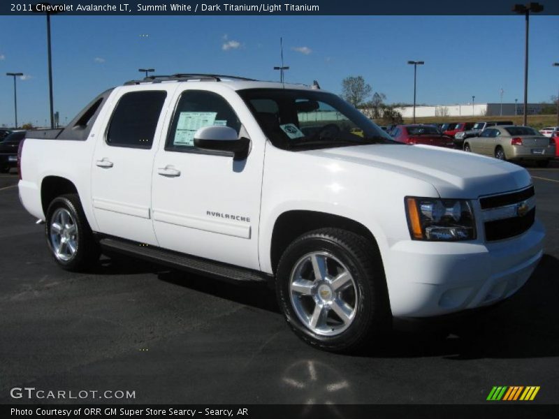 Summit White / Dark Titanium/Light Titanium 2011 Chevrolet Avalanche LT