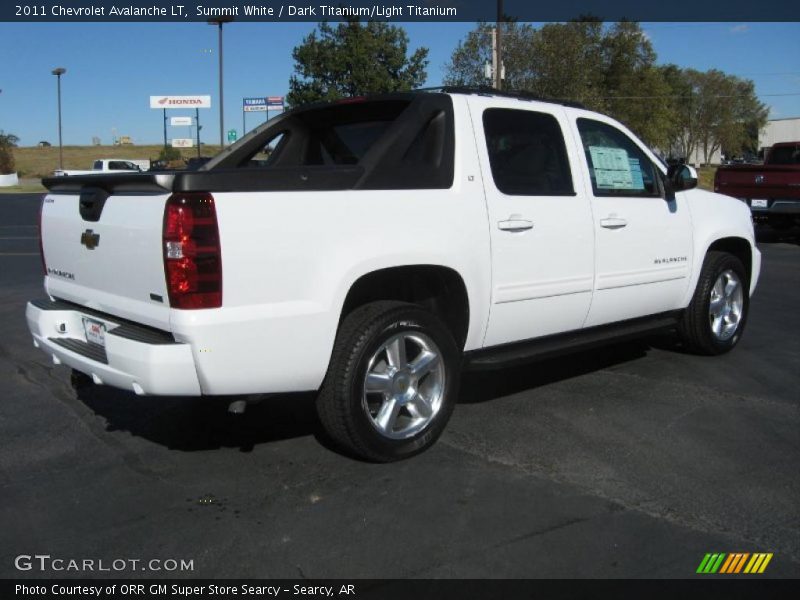 Summit White / Dark Titanium/Light Titanium 2011 Chevrolet Avalanche LT