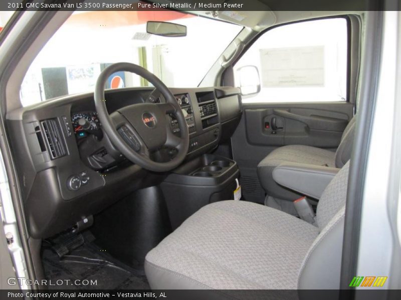 Pure Silver Metallic / Medium Pewter 2011 GMC Savana Van LS 3500 Passenger