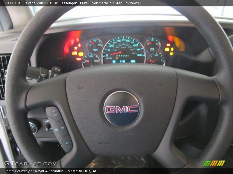Pure Silver Metallic / Medium Pewter 2011 GMC Savana Van LS 3500 Passenger